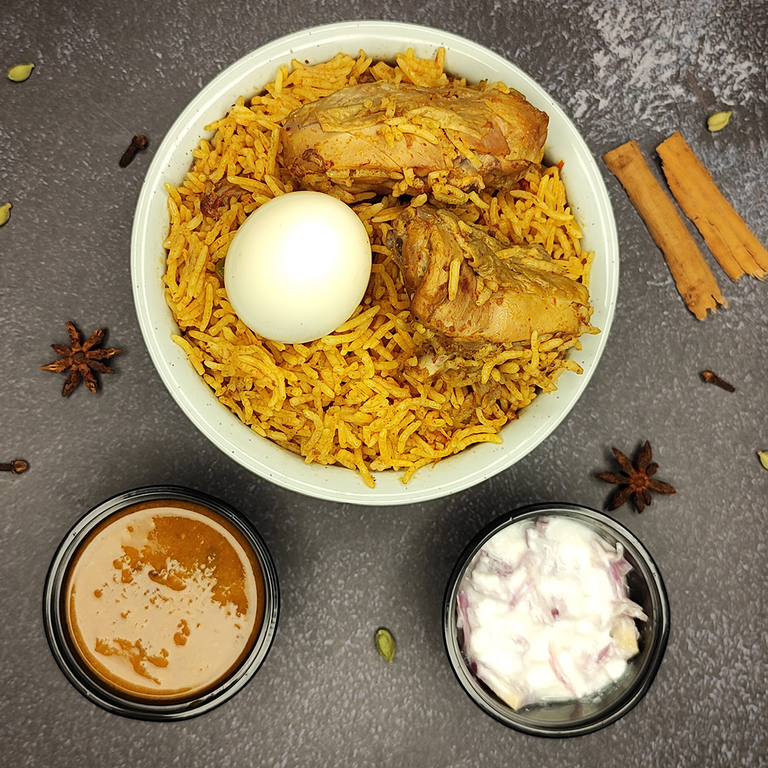 Signature Chicken Biryani at ABI'S BIRYANI